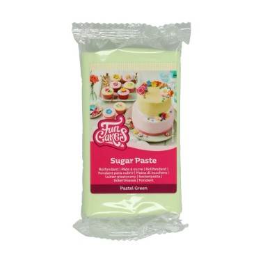 Sugar Pasta Funcakes Pastel Green 250g