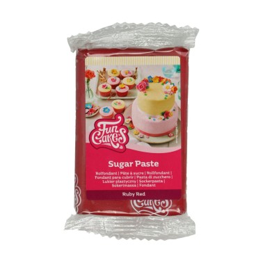 Sugar paste funcakes ruby red 250g