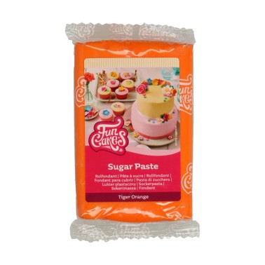 Pasta di zucchero FunCakes Tiger Orange 250g