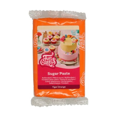 Sugar Paste Funcakes Tiger Orange 250g