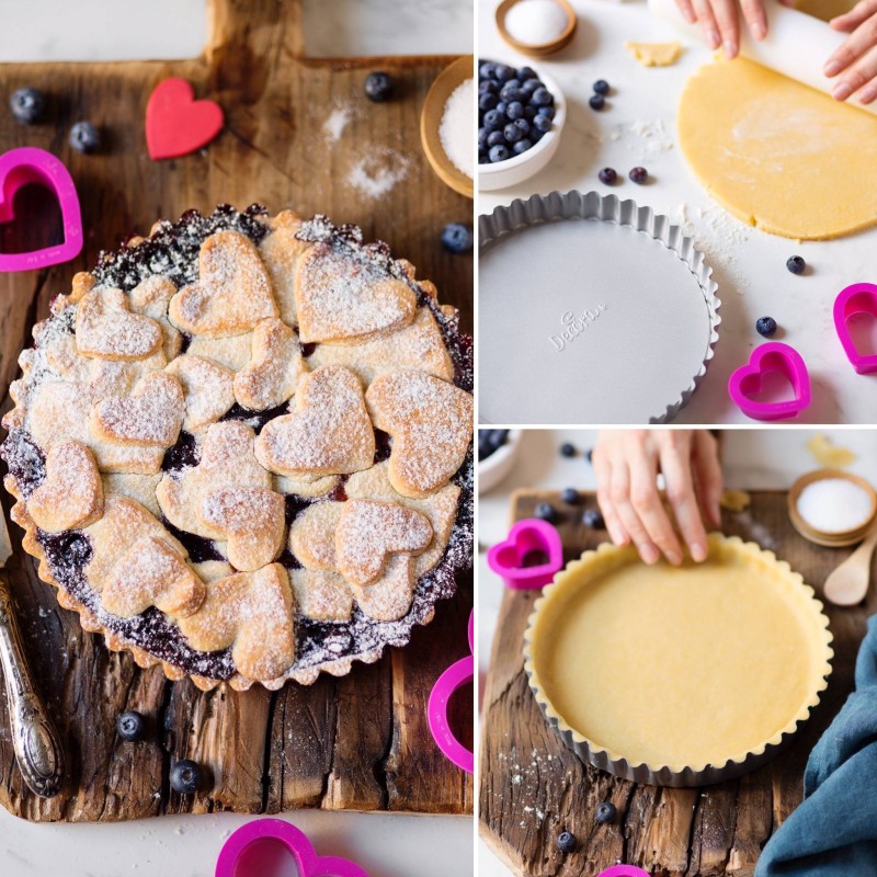 Stampo Crostata Venere Ibili 24 Cm Con Fondo Rimovibile - Perfetto Per Dolci Fatti In Casa - Foto 8