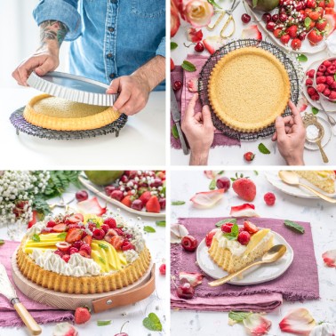 Moule non-bâton clopulaire pour tarte ronde Decora