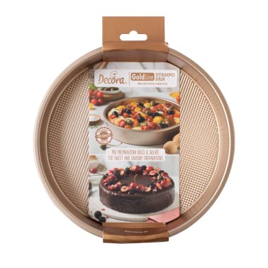 Runde Form Rose Gold Liniendurchmesser 24 cm Decora 