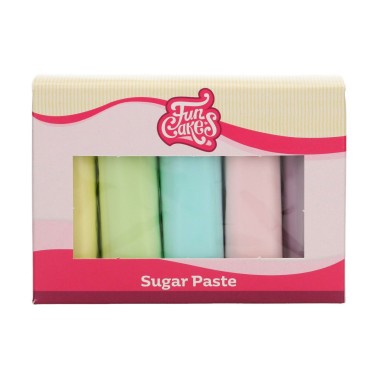 Pasta di zucchero FunCakes multipack 5x100g colori pastello