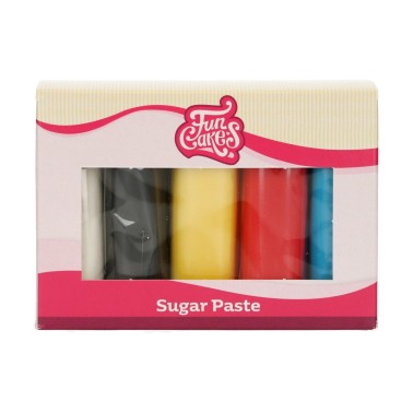 Pasta di zucchero FunCakes multipack 5x100g colori primari
