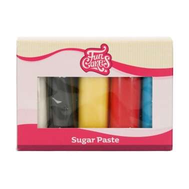 Cukrová pasta Facecakes Multipack 5x100g Primární barvy