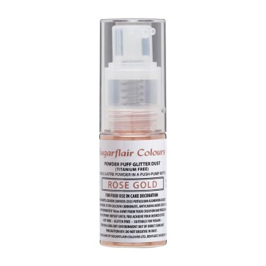 Spray polvere glitter rose gold 10 g