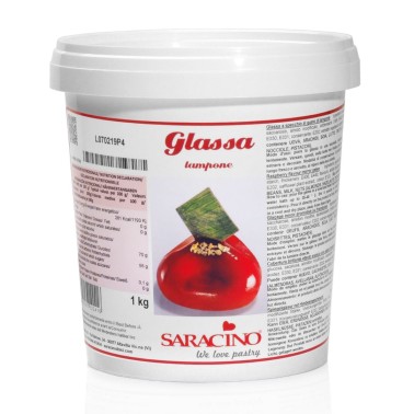 Raspberry mirror glaze Saracino 1 kg