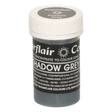 Sugarflair Ombre grise pâte pastel couleur - 25g
