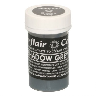 Sugarflair Shadow Grey Pastel Paste Colour - 25g