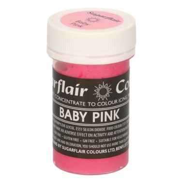 Sugarflair Baby Pink Pastel Paste Colour - 25g