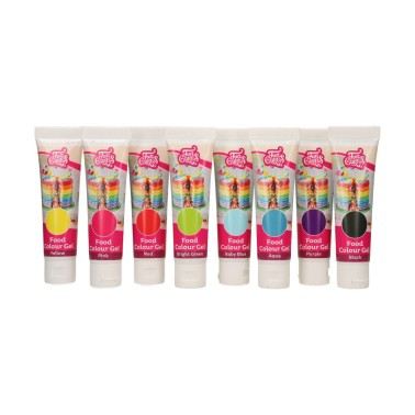 Set 8 Coloranti alimentari gel Funcakes 30 g