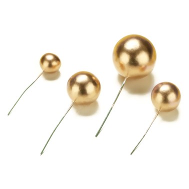 Dort Bubble Topper plastové zlaté 4 ks