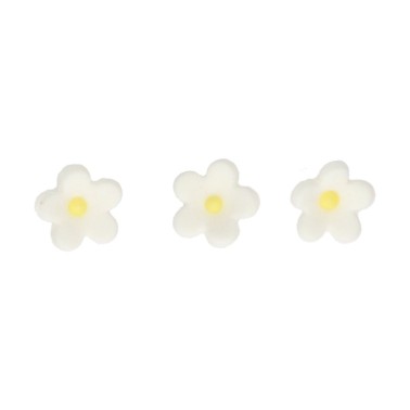 White sugar flowers 64 pieces funcakes