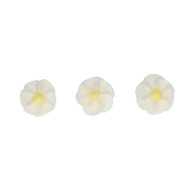 Mini fiorellini di zucchero bianchi 56 pezzi FunCakes