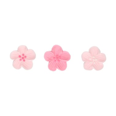 Sugar flowery pink mix 24 pieces funcakes