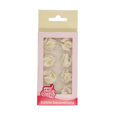 Cukr květináče White Calla 24 ks Facecakes