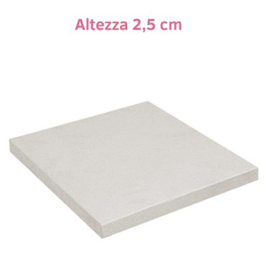 Square polystyrene base for cakes Height 2.5 cm