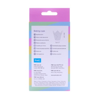 Pirottini tulip strisce arcobaleno 24 pezzi PME