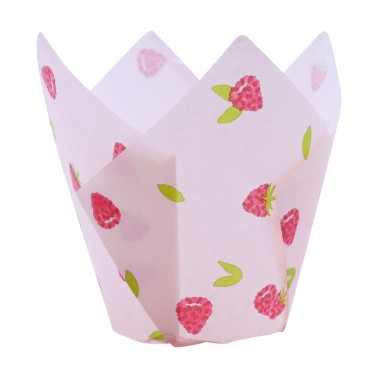 Raspberry tulip pirottini 24 pieces PME