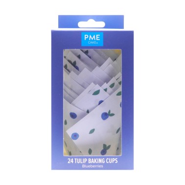 Blueberry tulip pirottini 24 pieces PME