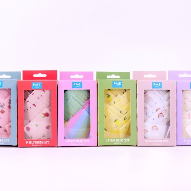 Blueberry tulip pirottini 24 pieces PME
