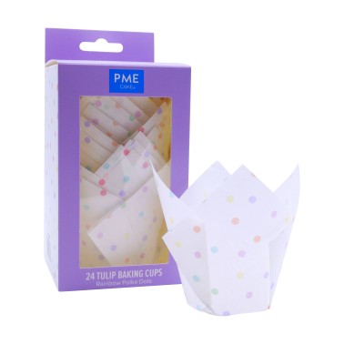 Colorful polka dot tulip pirottini PME
