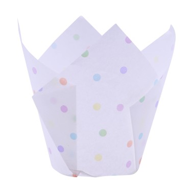 Colorful polka dot tulip pirottini PME