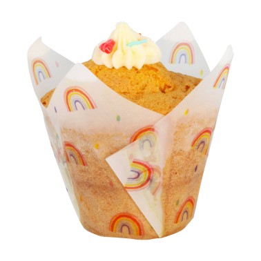 Rainbow tulip pirottini 24 pieces PME