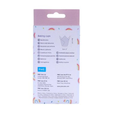 Rainbow tulip pirottini 24 pieces PME