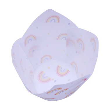 Rainbow tulip pirottini 24 pieces PME