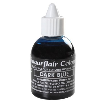 Colorante per aerografo BLU (Dark Blu) Sugarflair 60 ml  - Sugarflair in vendita su Sugarmania.it