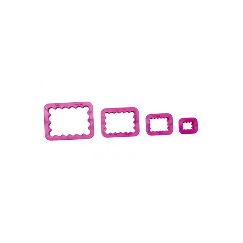 Set 4 tagliapasta rettangolare festonato Decora - Decora in vendita su Sugarmania.it