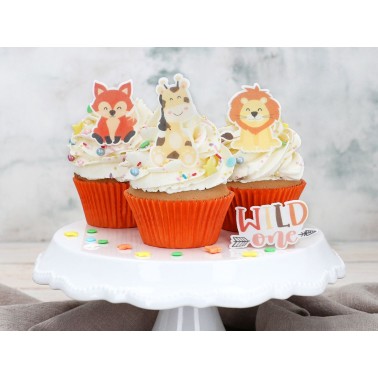 Edible pod decorations 16 pieces animals 
