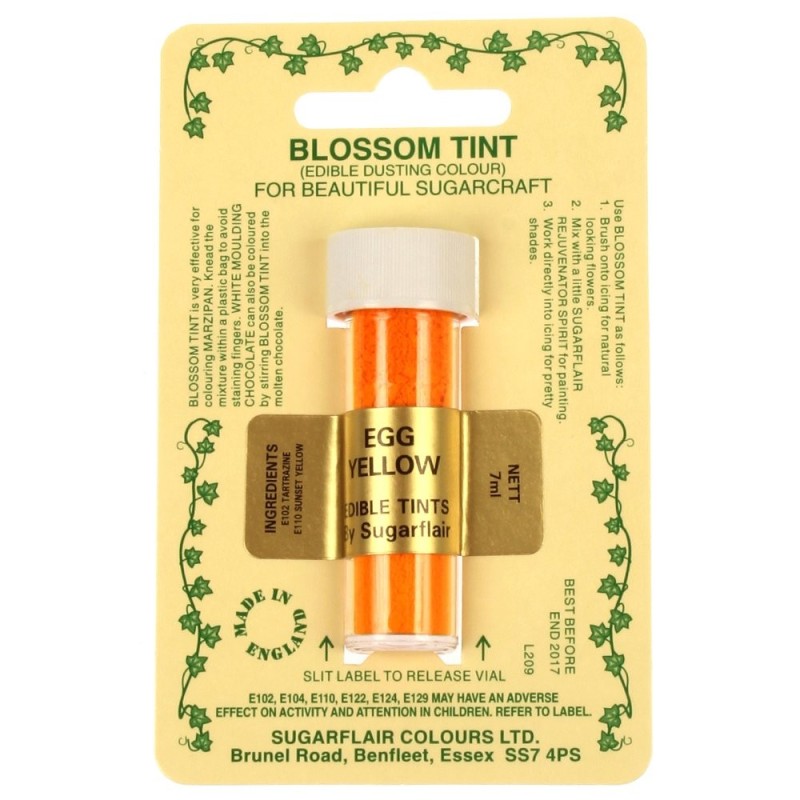 Sugarflair Blossom Tint Powdered Food Colour Dust EGG YELLOW  - Sugarflair in vendita su Sugarmania.it