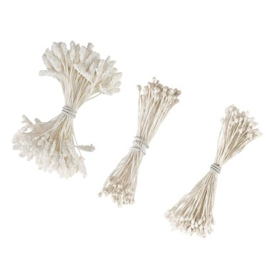 Pistilli artificiali bianchi Wilton 180 pezzi