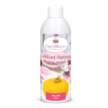 Spray Velvet effetto velluto giallo 400 ml Cake Master