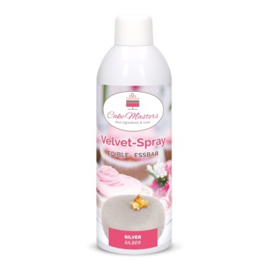 Spray Velvet effetto velluto argento 400 ml Cake Master