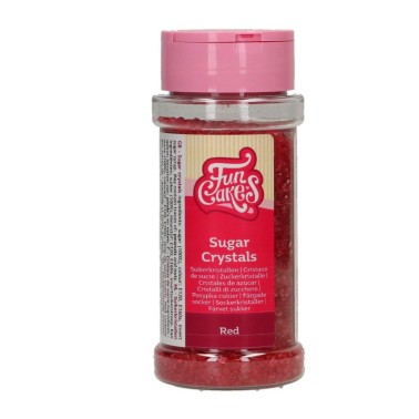 Cristalli di zucchero rossi 80 g FunCakes