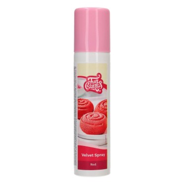 Velvet spray red velvet effect 100 ml funcakes