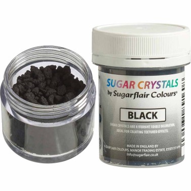Cristalli di zucchero nero 40 g Sugarflair