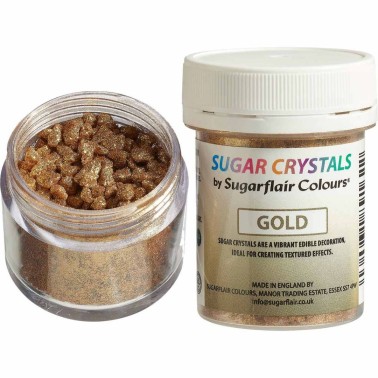 Cristalli di zucchero oro 40 g Sugarflair