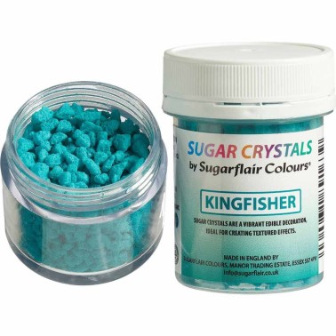 Cristalli di zucchero azzurro kingfisher 40 g Sugarflair