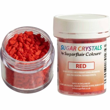 Cristalli di zucchero rosso 40 g Sugarflair