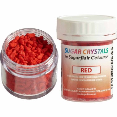 Cristaux de sucre rouge 40 g Sugarflair