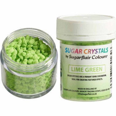 Cristalli di zucchero verde lime 40 g Sugarflair