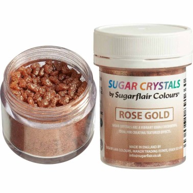 Cristalli di zucchero rose gold 40 g Sugarflair