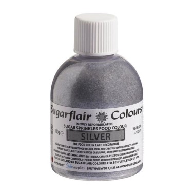 Sugar sprinkles Silver 100 g Sugarflair