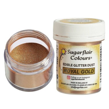 Polvere edibile glitterata Royal Gold 10 g Sugarflair