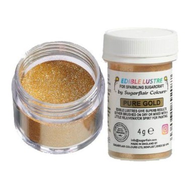 Polvere edibile glitterata Pure Gold 4 g Sugarflair